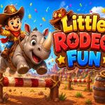 Little Rodeo Fun – Cưỡi Tê Giác Vượt Chướng Ngại Vật Poki