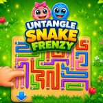 Untangle Snake Frenzy – Game Gỡ Rối Rắn Săn Mồi Cực Hay