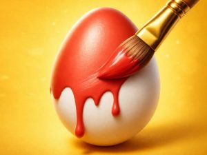 Easy Easter Coloring Eggs