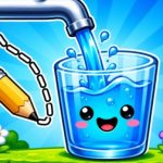 Water Flow Happy Glass